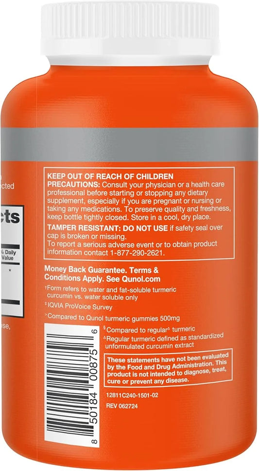 Qunol Turmeric Curcumin Supplement, Turmeric 1000mg 240 Count 1)