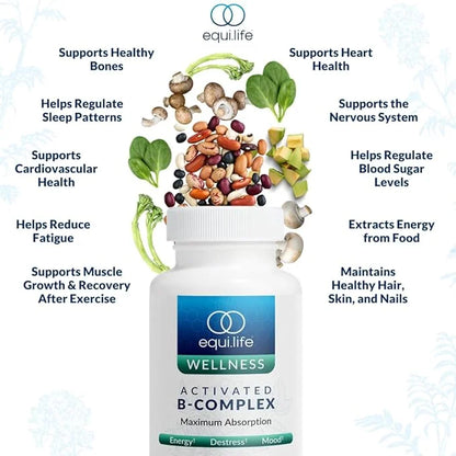 Equilife - Activated B-Complex, Super B-Complex (60 Veggie