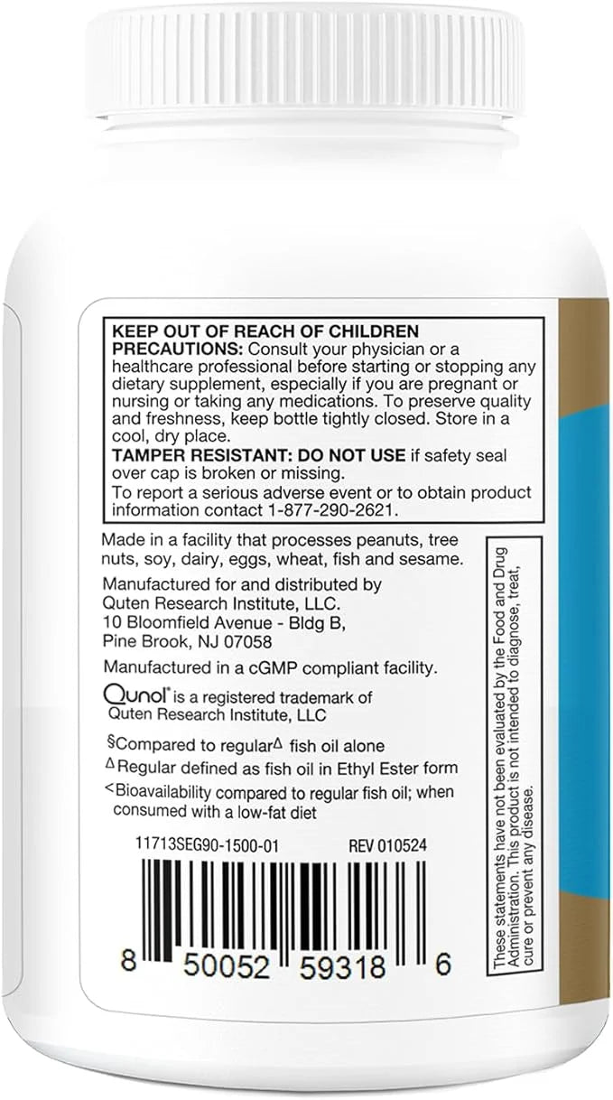 Qunol Advanced Omega 3 Krill and 10x Better 250mg EPA 90 Count 1)