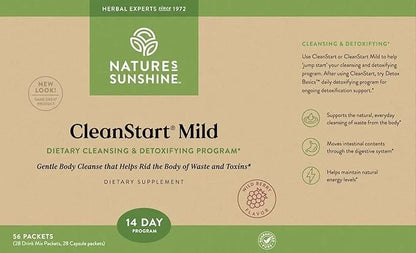 Nature's Sunshine CleanStart Mild, 56 Packets