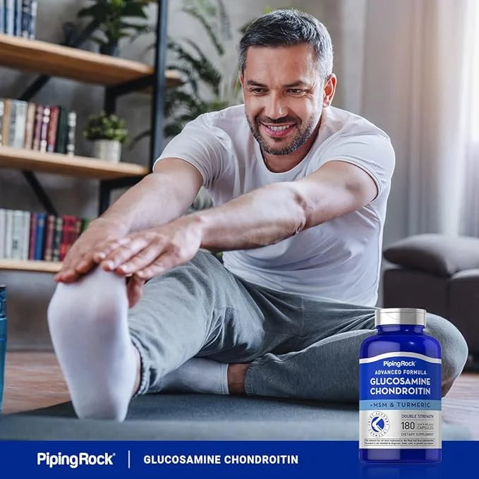 Piping Rock Glucosamine Chondroitin MSM Turmeric 180 Capsules