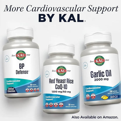 KAL Magnesium Taurate 400mg Plus CoEnzyme B6, Chelated 60-Day Guarantee, 45 Serv, 90 Tablets