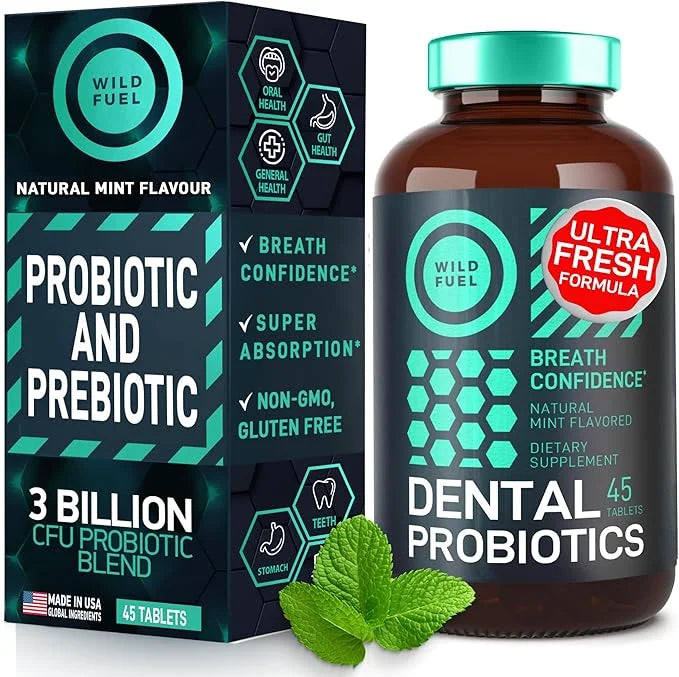 Oral Probiotics for Mouth Bad Breath 3 Billion 45 Prebiotic