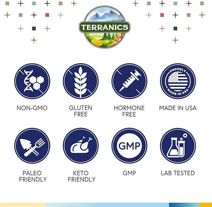 Terranics Daily Probiotics for Men & 150 Billion 25 Strains 60 Veggie