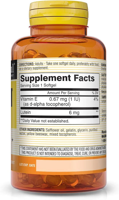 MASON NATURAL Lutein 6 mg 60 Softgels