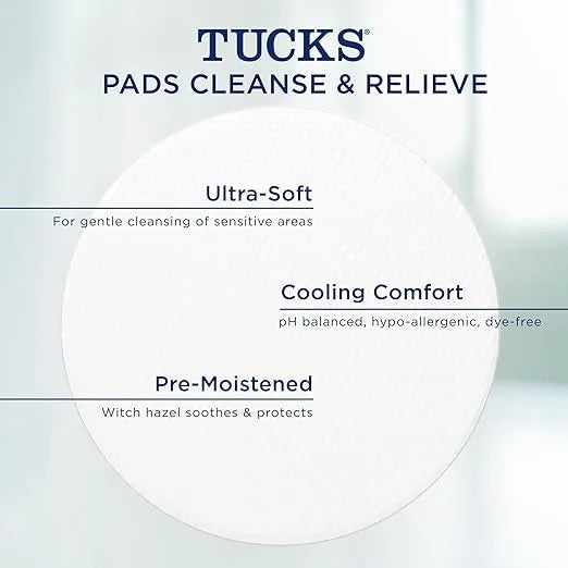 TUCKS Medicated Cooling Pads, 100 Count