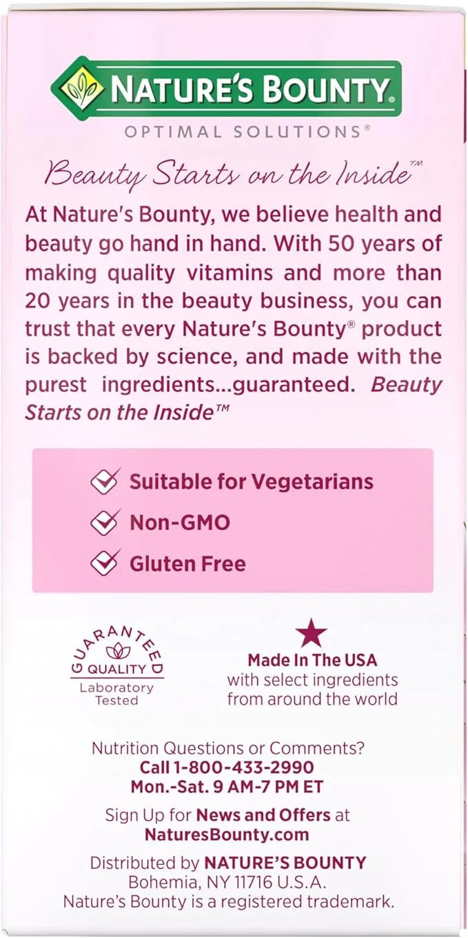 Nature's Bounty Hair Growth Supplement, 1 30 Capsules