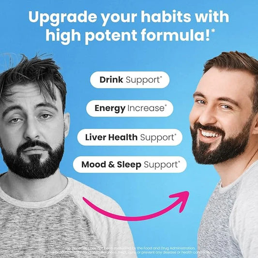 NoMoreDrinks Anti Alcohol Craving Supplement | Liver Detox & Combat Cravings | Energy Support Alcohol Replacement Drink | ...
