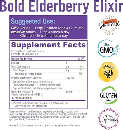 Elderberry Elixir – 65x Concentrated Extract 4 Fl.