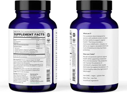 Ora Organic Prebiotics and Probiotics for Women 16 Billion 6 Strains 1 Month 60 Vegan