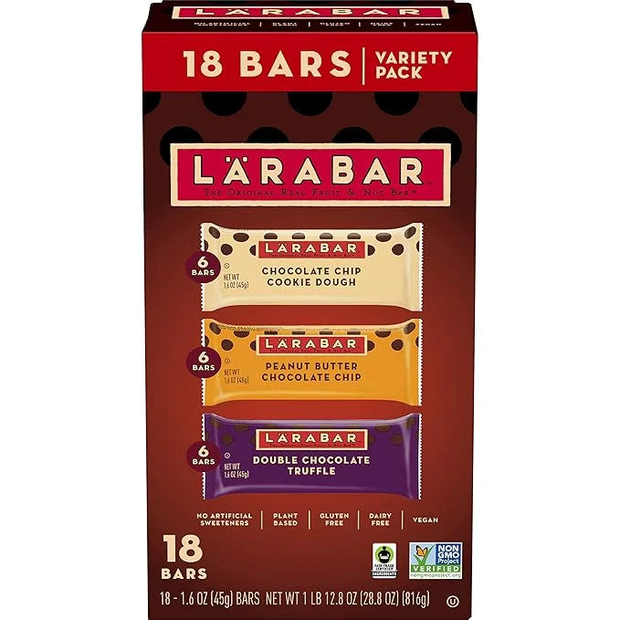 Larabar Chocolate Variety Pack, Gluten Free 18 ct