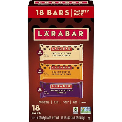 Larabar Chocolate Variety Pack, Gluten Free 18 ct