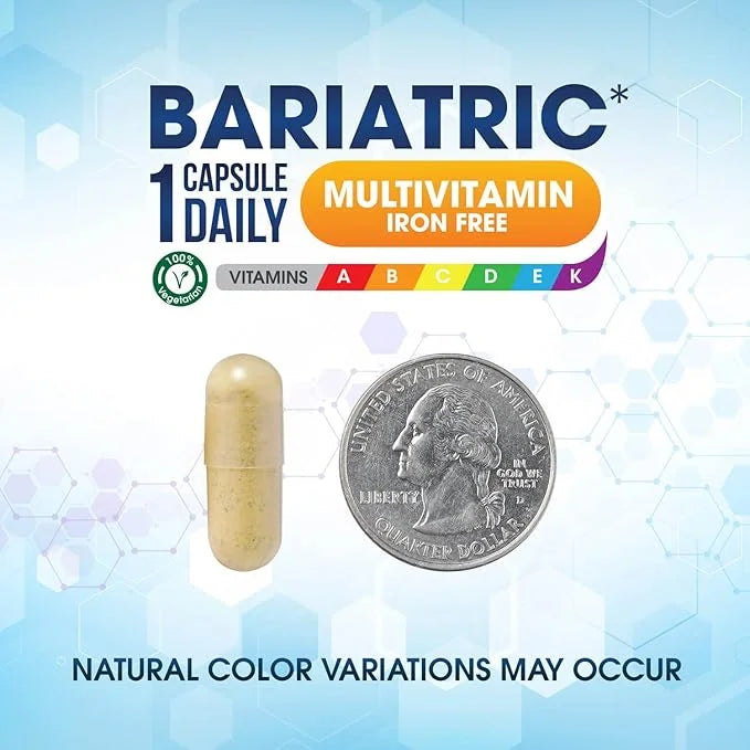 Shiny Leaf Bariatric Multivitamin Iron-Free Capsules (6 Months 180 Caps)