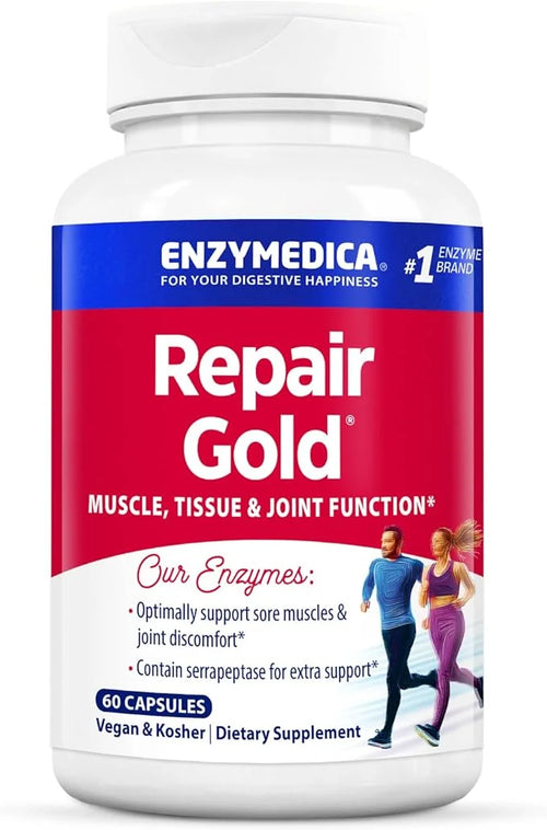 Enzymedica, Repair Gold, Proteolytic Enzymes, Joint 60 Count