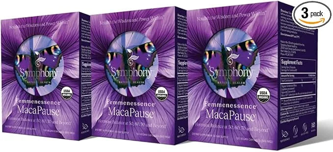 Femmenessence MacaPause – Clinically Proven for Post Menopause, Natural Hormone Balance Supplements for Women, Bone and He...
