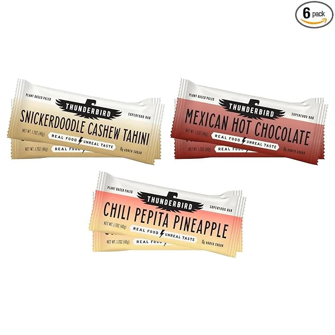 Thunderbird Bars Energy Snack, Gluten-Free with Protein, Healthy Real Food, Vegan Paleo Non-GMO, No Added Sugar, Sweet Spi...