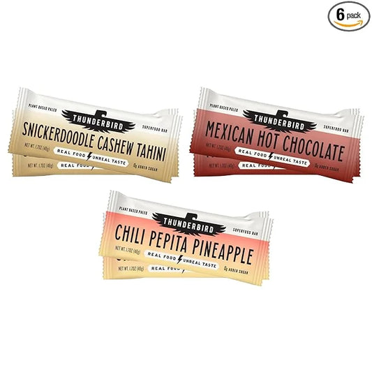 Thunderbird Bars Energy Snack, Gluten-Free with Protein, Healthy Real Food, Vegan Paleo Non-GMO, No Added Sugar, Sweet Spi...