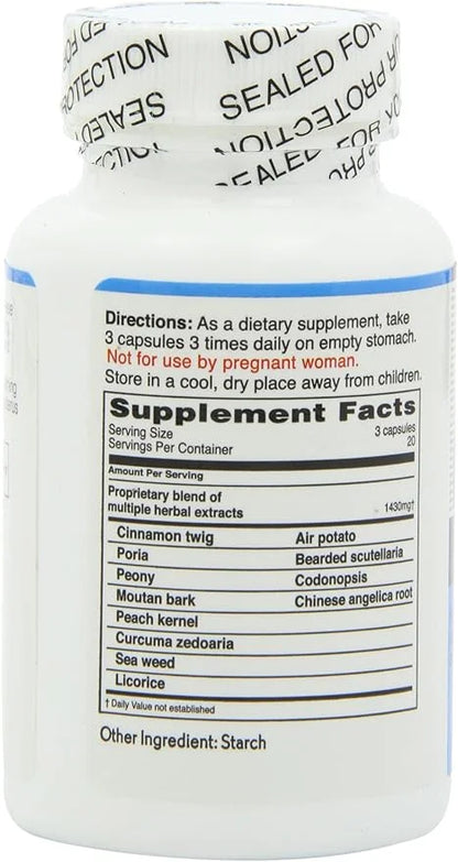 Ovary & Uterus Clean, 500 mg 60-Count Bottle