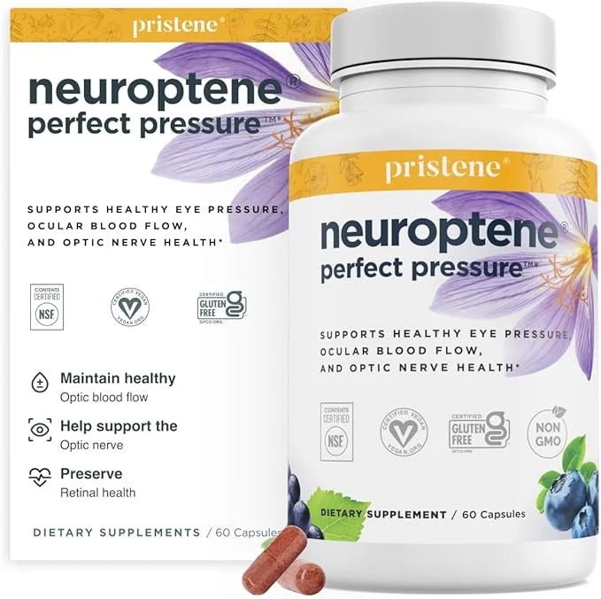 Eye Pressure Supplement with Bilberry Saffron CoQ10 for (60 Capsules)