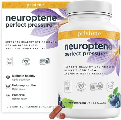 Eye Pressure Supplement with Bilberry Saffron CoQ10 for (60 Capsules)