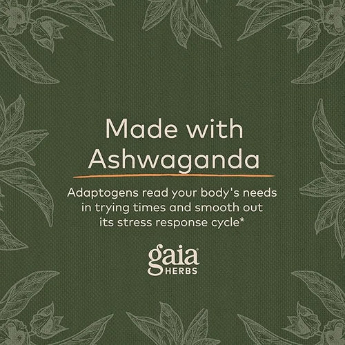 Gaia Herbs, Ashwagandha Root Vegan Liquid 60-Count (Pack 1)