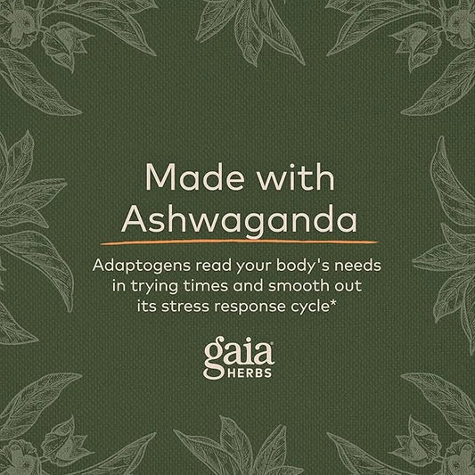 Gaia Herbs, Ashwagandha Root Vegan Liquid 60-Count (Pack 1)