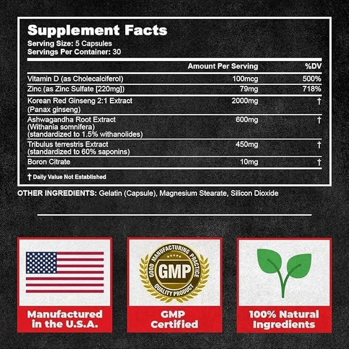 UNALTERED Muscle Builder for Men - Supports Muscle Growth, Size, Strength - Natural Muscle Building Supplement & Energy Bo...