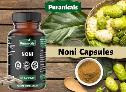 Noni Premium 320 Capsules Non-GMO and 900 mg