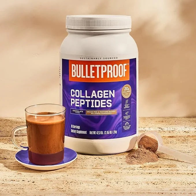 Bulletproof Chocolate Collagen Protein Powder 19g Protein, 42.3 Oz,