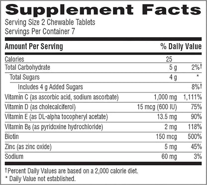 Emergen-C Immune+ Chewables 1000mg Vitamin C 14 Count