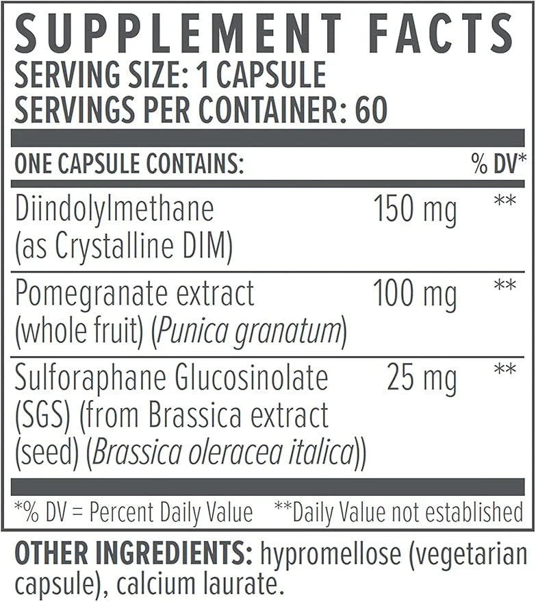 bioTE Nutraceuticals - DIM SGS + - Hormone + Detox (60 Capsules) - Product Image