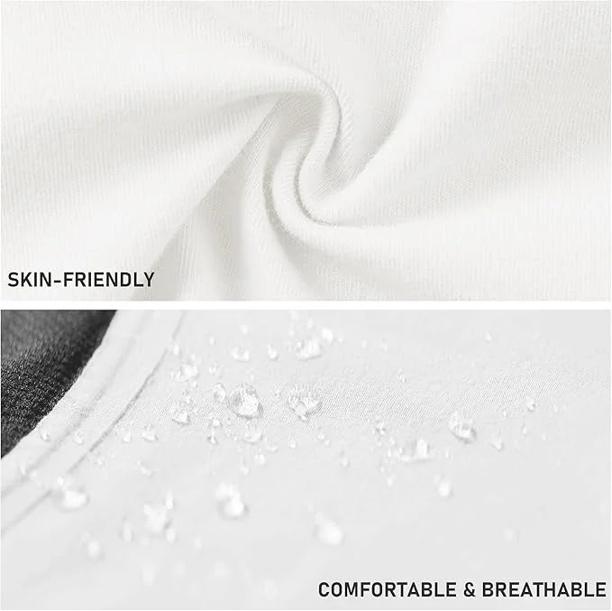 Battewa Incontinence Underwear for Women Washable, 50ML (5White, (5White, 5X-Large, 5X-Large, 5 5 Pack)