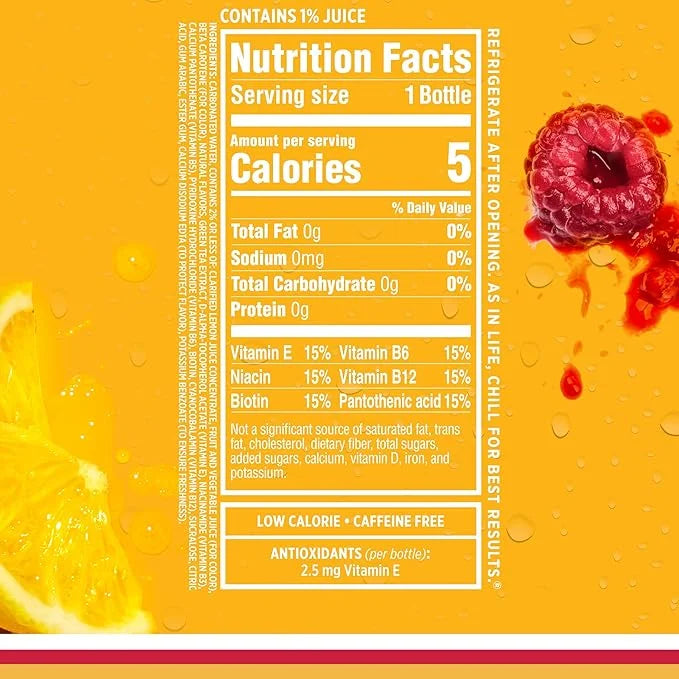 Sparkling Ice, Raspberry Lemonade Sparkling Water, Zero Sugar Flavored Water, with Vitamins and Antioxidants, Low Calorie ...