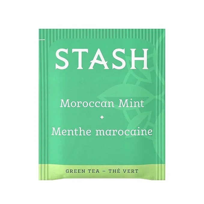 Stash Tea Moroccan Mint Green Tea - Caffeinated, Non-GMO Project Verified Premium Tea with No Artificial Ingredients, 30 C...