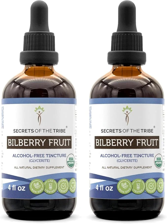 Secrets of the Tribe Bilberry Fruit 100% Certified 2x4 oz
