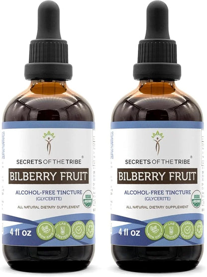 Secrets of the Tribe Bilberry Fruit 100% Certified 2x4 oz