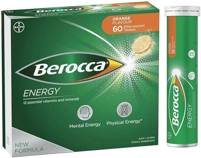 Berocca Energy Vitamin B & C 60 Pack
