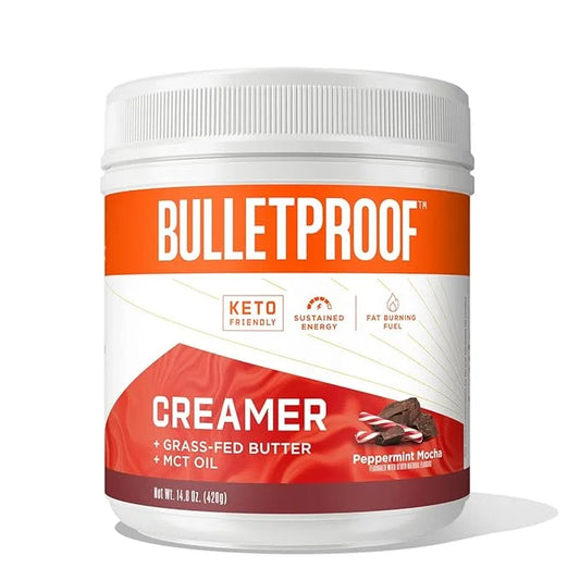 Bulletproof Peppermint Mocha Creamer, 14.8 Ounces, Keto Coffee Powder Creamer with MCT Oil and Grass-Fed Butter - Product ...