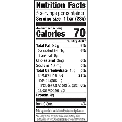 Fiber One 70 Calorie Chewy Snack Bars, Chocolate Peanut Butter, 5 ct (Pack of 4) - Product Image