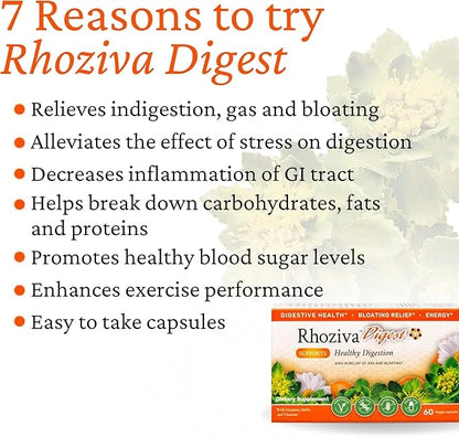 Digest. Gut Health supplement with Digestive 60 Capsules.