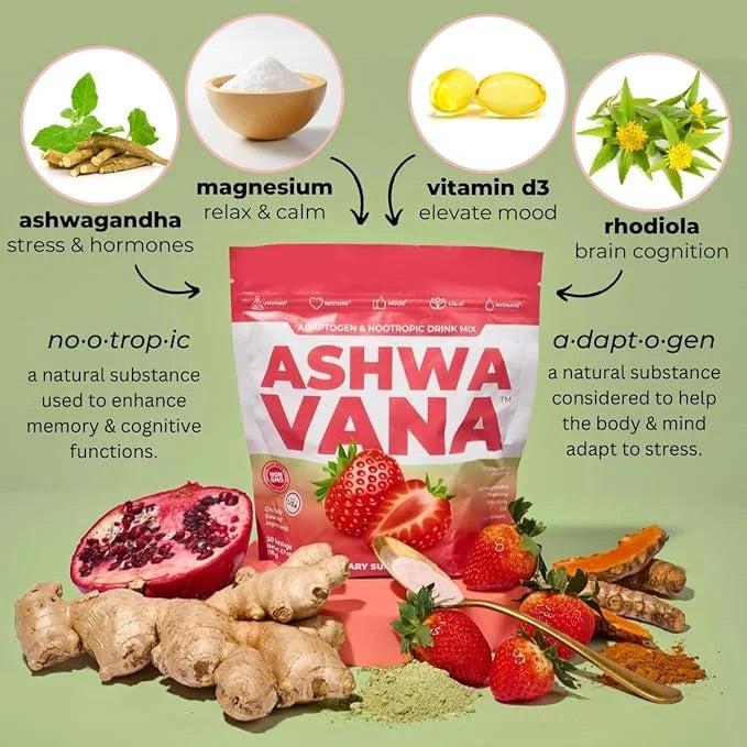 ASHWAVANA Zen Relax Drink Mix 60 Count 2)