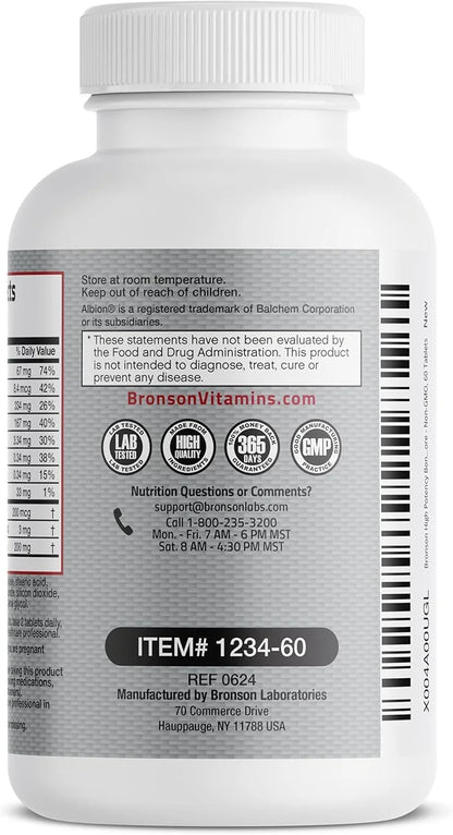 Bronson Bone Health & Strength Complex* 200 MCG K2 as MK7, Plus D3, and 60 Tablets