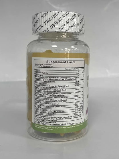 Liver Cleanse Detox & Repair Gummies 24 Potent w/3000MG Milk -60 Count