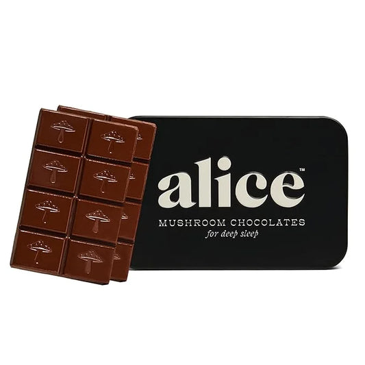 Alice Mushrooms Nightcap | Mushroom Chocolates | Supports Deep Sleep, Calm Mind, and Stress Relief - Reishi & L-Theanine |...