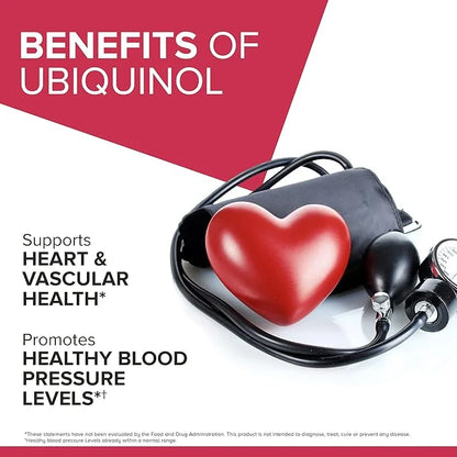 Qunol Mega Ubiquinol CoQ10 100mg Softgels- Q10 for 8 Month 120 Count 2)