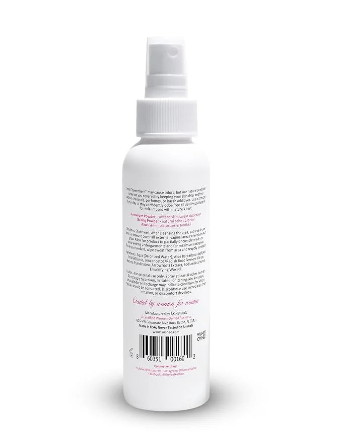 Kushae Natural Feminine Deodorant Spray 4 oz