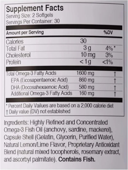 Viteyes Omega-3 TG Eye & Heart 60 Count