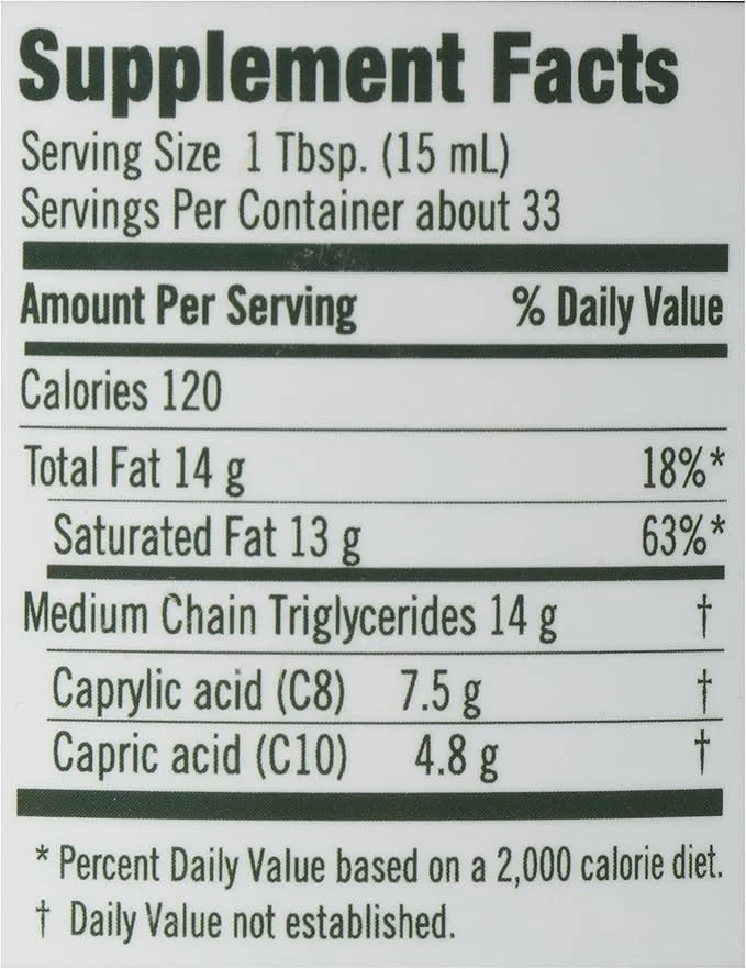 Flora Health MCT Oil Organic Energy Boost, C8 Caprylic & C10 Capric Acids, Keto, Kosher, Non-GMO Verified, 100% from Ethic...