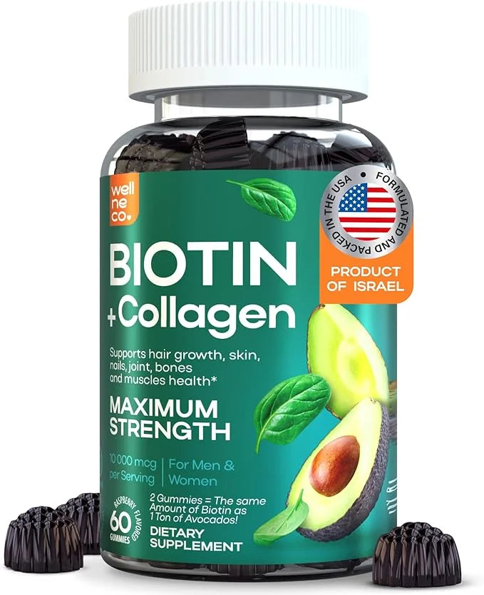 Biotin 10000mcg - Biotin Gummies 60 pcs