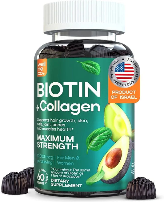 Biotin 10000mcg - Biotin Gummies 60 pcs